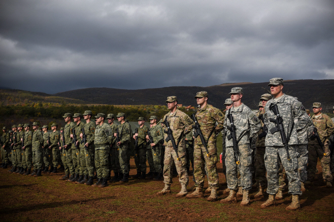 KOSOVO-NATO-US-DEFENCE-DRILL <YONHAP NO-0156> (AFP)