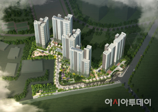 수지 파크 푸르지오 조감도