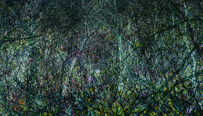 숲10 Forest10, 2016, Oil on canvas, 248x436cm