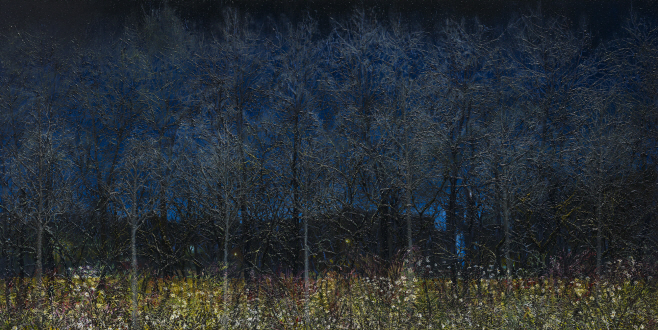 숲05 Forest05, 2015, Oil on canvas, 97x194cm
