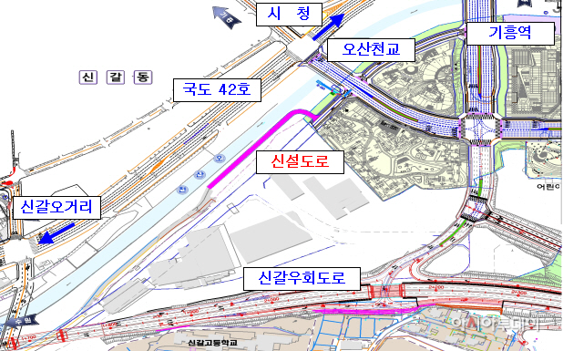 기흥역세권 약도
