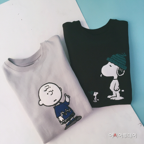 스파오X스누피 스웨트셔츠2