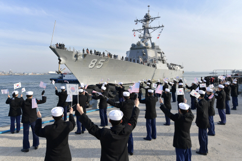 평택 2함대, 美 이지스구축함, FE훈련 위해 입항