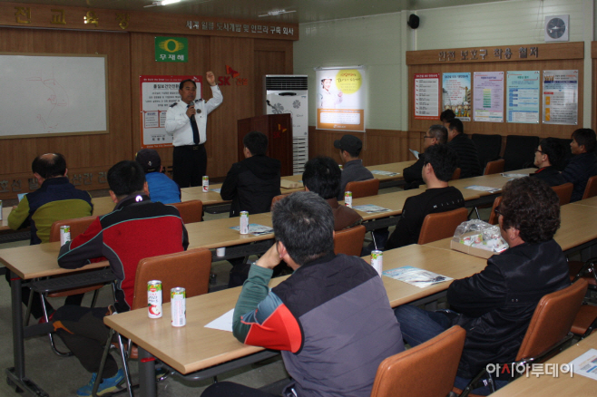 (밀양경찰 보도자료) 단장 덤프트럭 운전자 안전교육