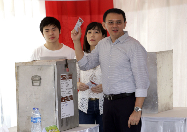 Indonesia Jakarta Election <YONHAP NO-2012> (AP)