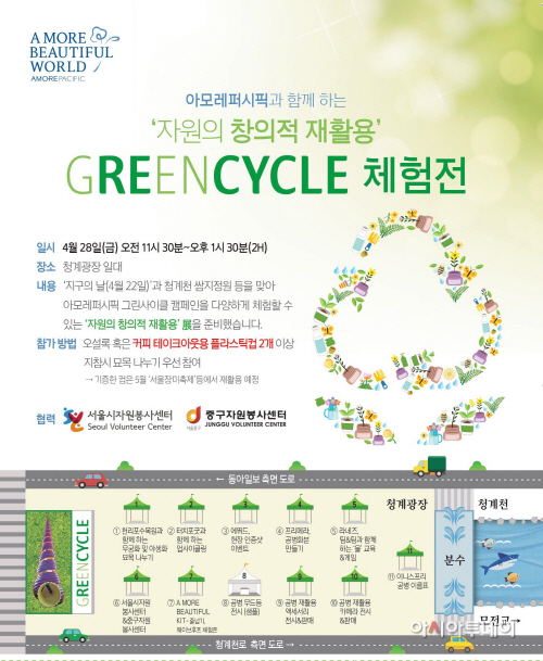 [아모레퍼시픽] GREENCYCLE 체험전_공고