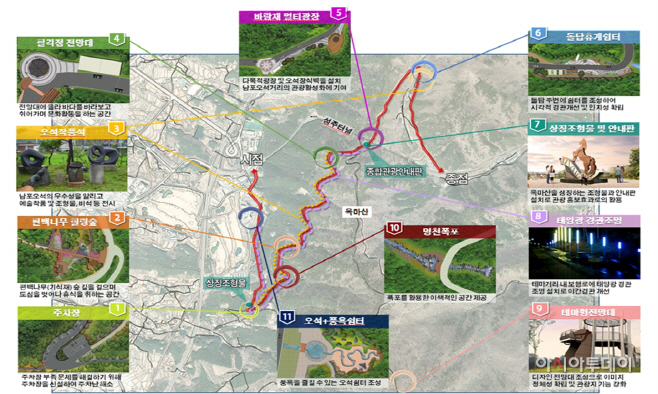 1.성주산 남포오석 테마거리 사업계획도