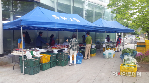 동탄2동 직거래장터 운영사진