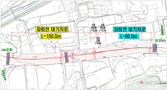 남양주시 국도47호선 팔야리 구간 교통정체 해소