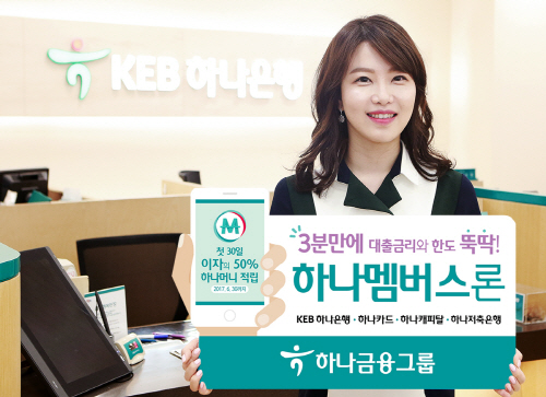 [사진] 하나금융그룹 3분 이내 대출 한도·금리