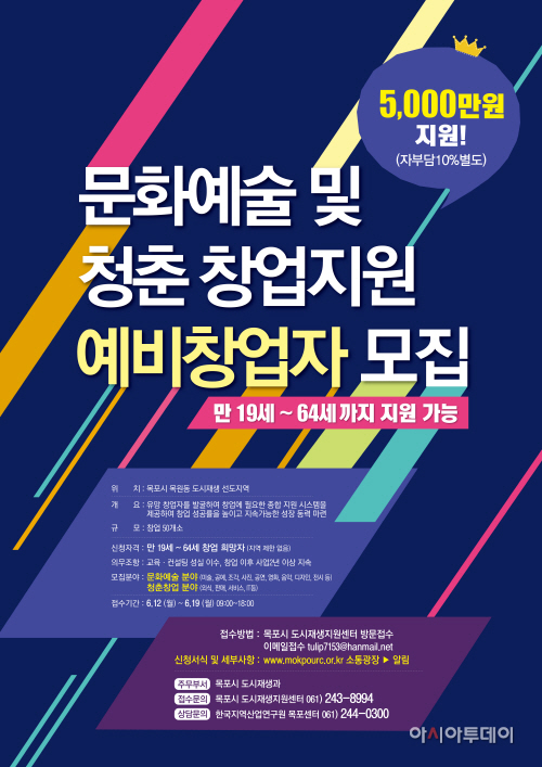 예비창업자 모집 포스터