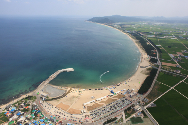 고래불해변 전경 모습