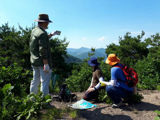 지역 산림자원 재발견을 위한 현장 탐방 모습