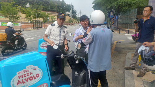 평택경찰서, 이륜차 사고 예방 합동 캠페인 실시