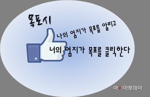 목포시 SNS 활동 슬로건