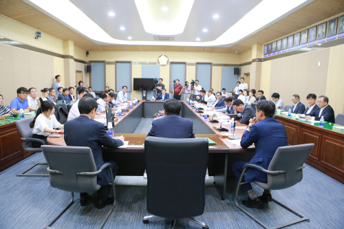 평택시의회, 브레인시티 사업 추진관련 간담회 가져