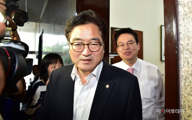 [포토] 우원식 배웅하는 정우택