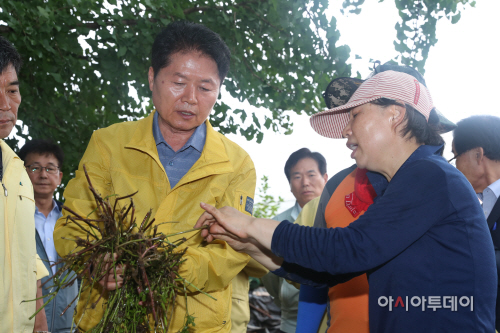 사진1. 충북수해지역 방문