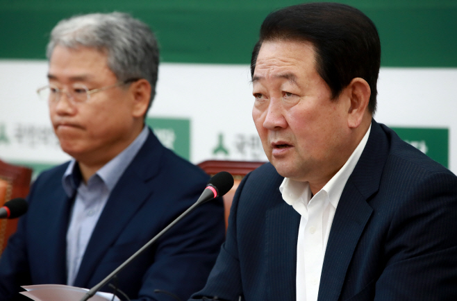 발언하는 박주선 비대위원장