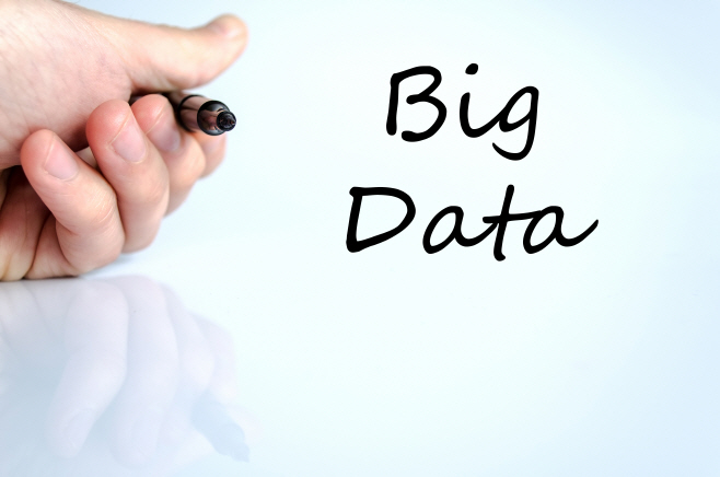 Big data text concept