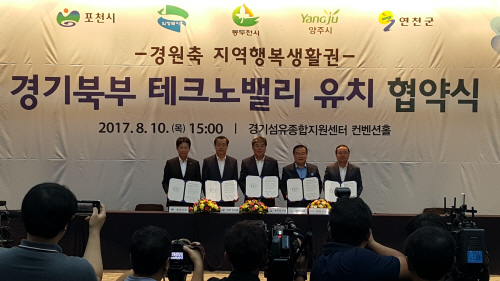 경원선축 경기북부 지역행복생활권 5개 시·군이 경기북부 2차