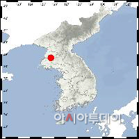 북한 평양 동남동쪽 39km 지역서 규모 2.1 지진