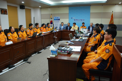 평택소방서,  을지 연습장 격려 방문