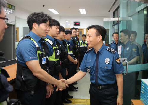 경기남부청장 치안의 중심 평택경찰서 현장 방문