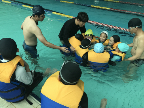 평택시, 지역아동센터 생존수영교육 실시