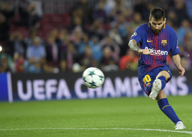 FBL-EUR-C1-BARCELONA-OLYMPIAKOS <YONHAP NO-1321> (AFP)