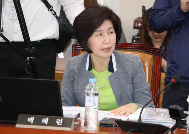 의사진행 발언하는 백혜련 의원