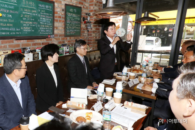 보정동 카페거리의린 소상공인 현장 간담회