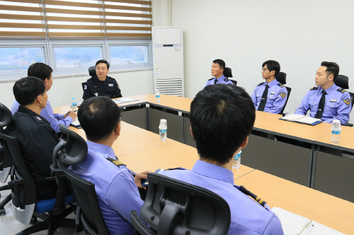 평택해경, 이원희 중부해경청장 치안현장 점검