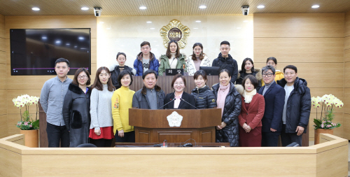 중국 산동과학기술대학교 평택시의회 방문