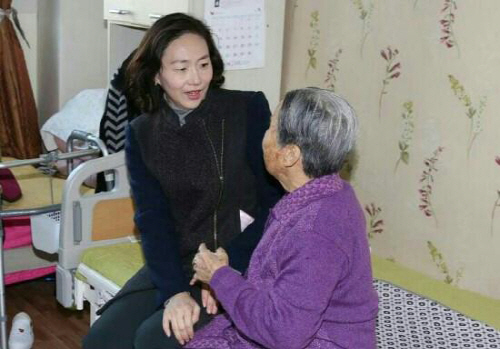 요양원 방문을 마친 김미현 의원(자유한국당)이 행감을 통해 장