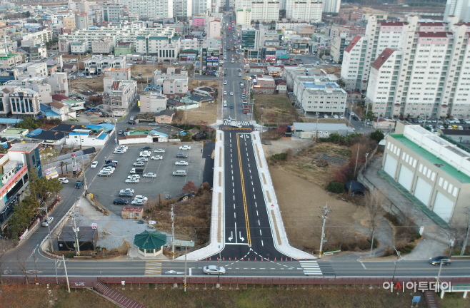 1214 밀양시, 금강골프장 옆 도시계획도로 개설공사 완공