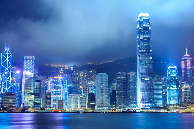 Hong Kong City Night View