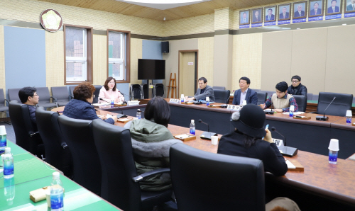 평택시의회, 육성예술단 운영 간담회 가져