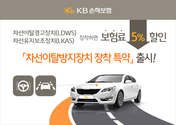 KB손해보험_보도자료_차선이탈방지장치 장착 특약 출시_사진1