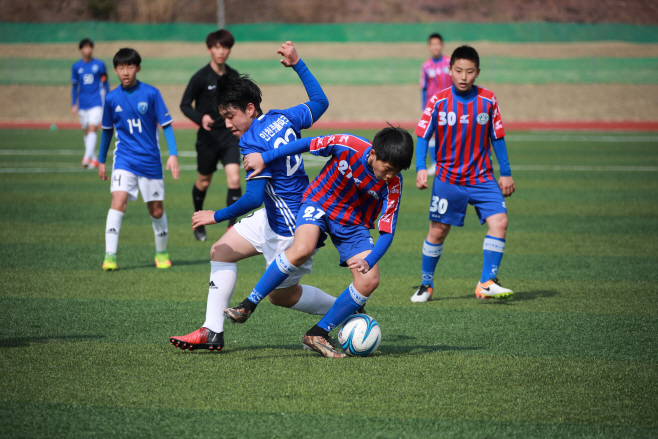 2017년 제53회 춘계한국중등축구연맹전 경기장면