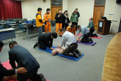 평택소방서, 몽골 교수 등 소방체험 견학방문
