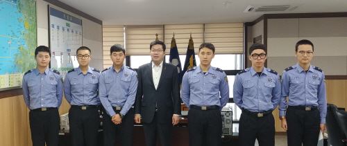 공재광 평택시장 평택해경 찾아 의경대원 격