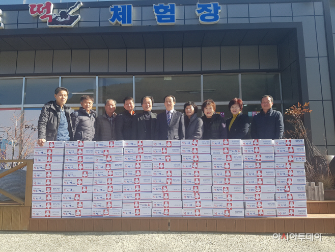 0214 상동면지역사회보장협의체, 사랑의 떡국 떡 나눔 행사
