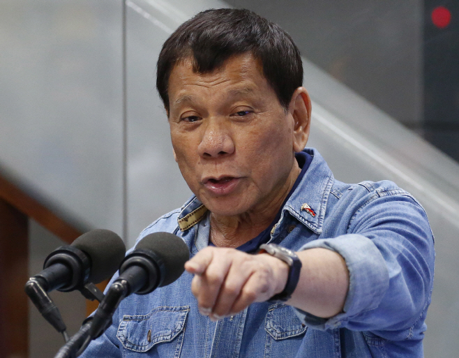 Philippines Duterte <YONHAP NO-4590> (AP)
