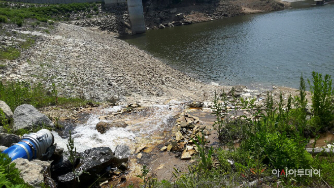 안성 마둔저수지 양수저류사진