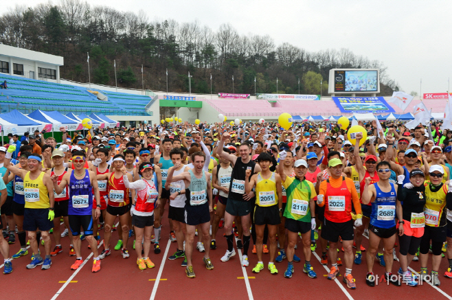 영주 소백산 마라톤대회 출발장면 (3)
