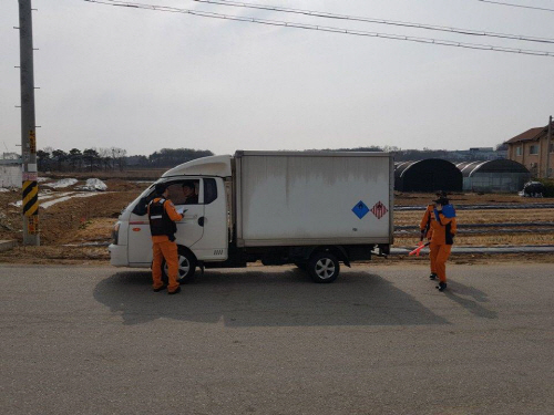 송탄소방서, 위험물 이동탱크 불시 가두검사 실시