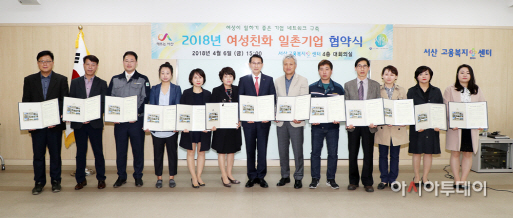 서산시 여성친화 일촌기업 협약식