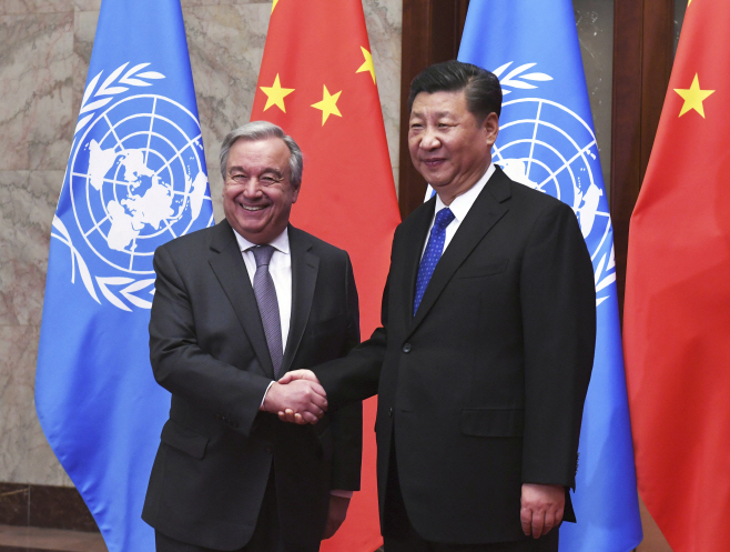 시진핑, 유엔총장 만나 '다자주의 협력' 강조