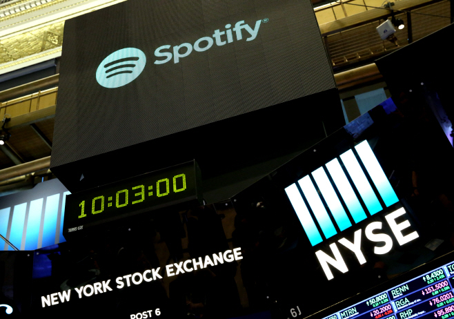 NYSE SPOTIFY <YONHAP NO-1915> (UPI)